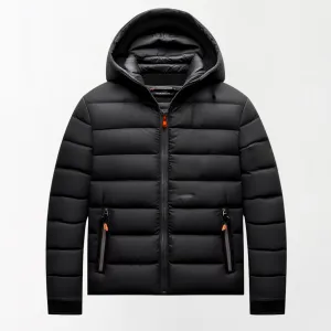 MIDNIGHT DOMINANCE WATERPROOF HOODED WINTER PUFFER