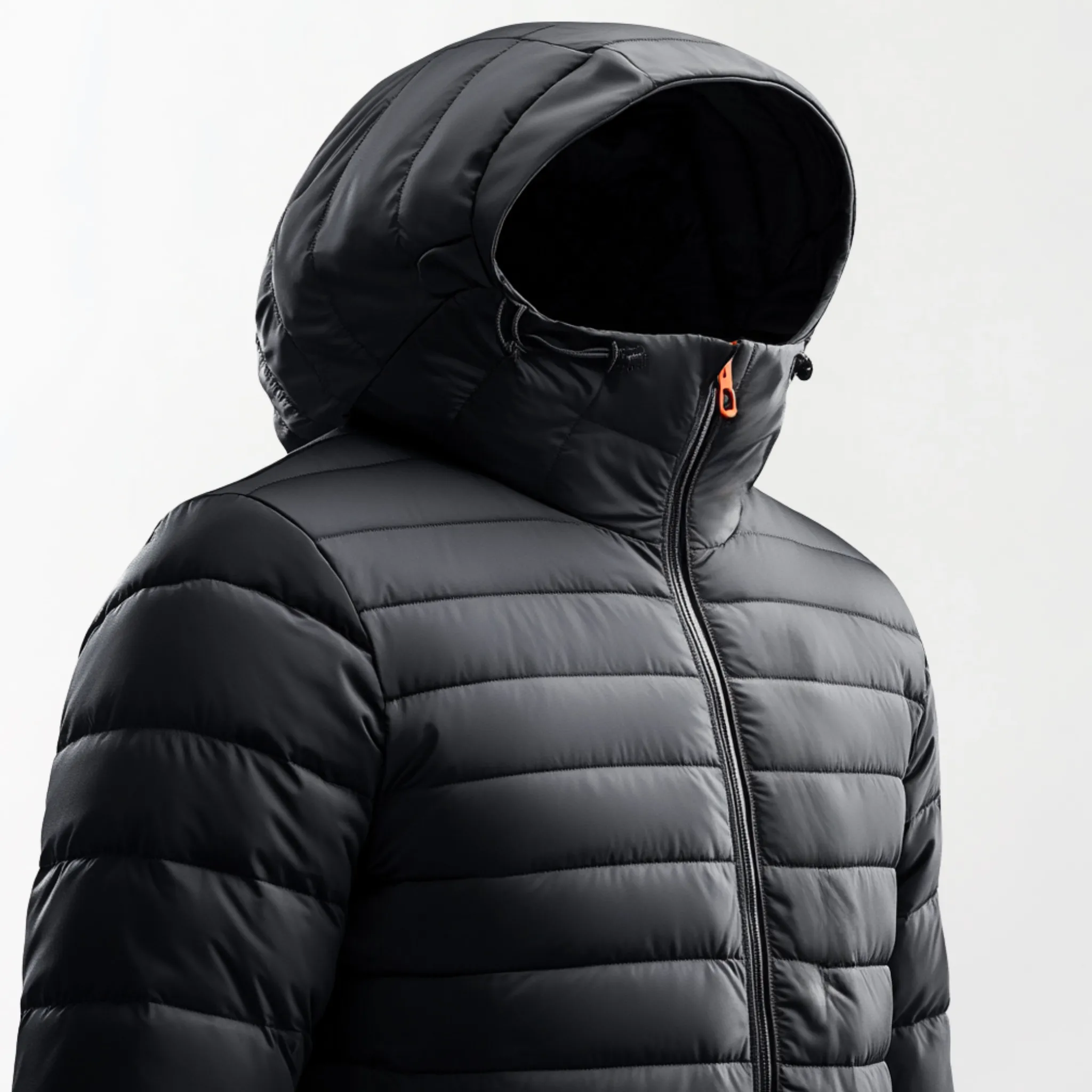 MIDNIGHT DOMINANCE WATERPROOF HOODED WINTER PUFFER
