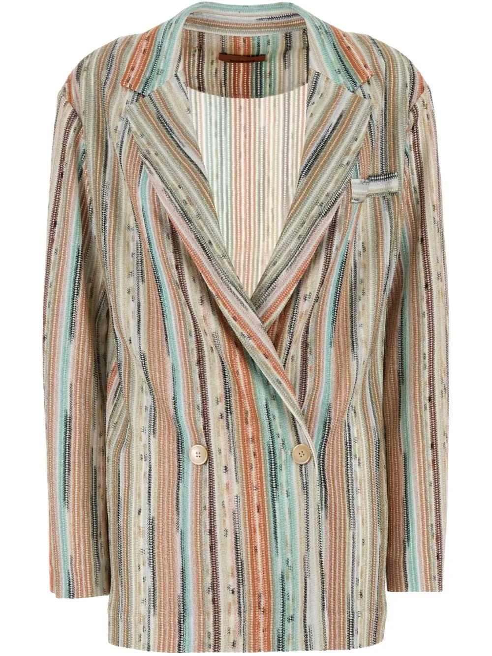 Missoni randig dubbelbröst blazerjacka