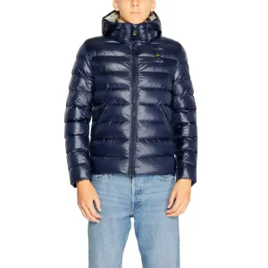 Navy Blue Hooded Puffer Jacket