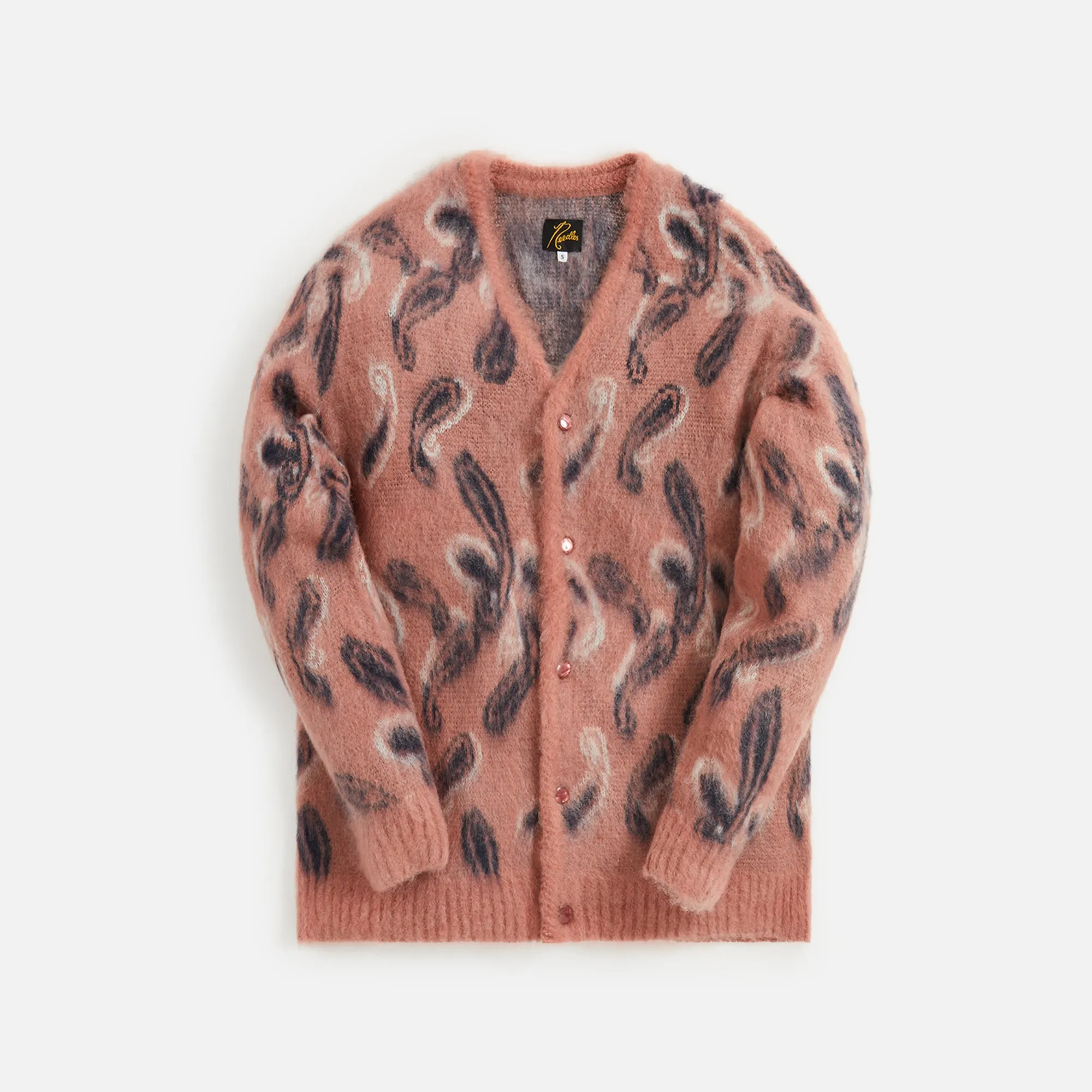 Needles Mohair Cardigan - Argyle Pink