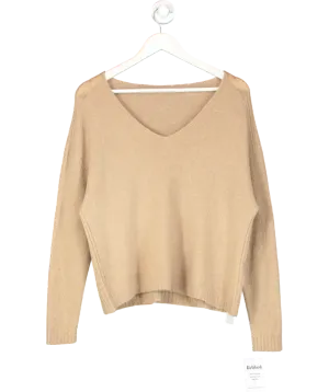 No.1 George Street Beige Charlie Knit In Camel UK S