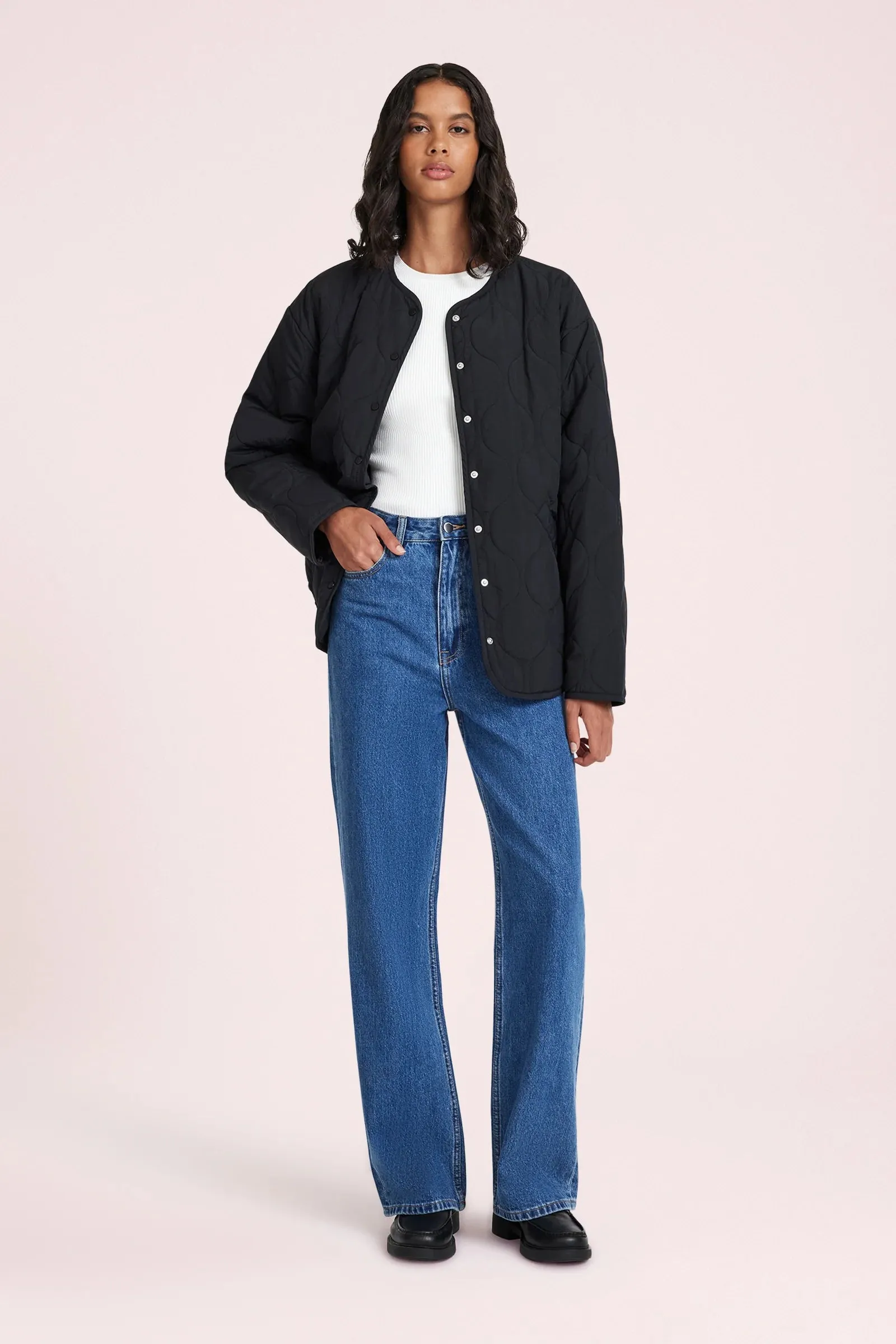Nude Lucy Shiva Quilted Jacket Black