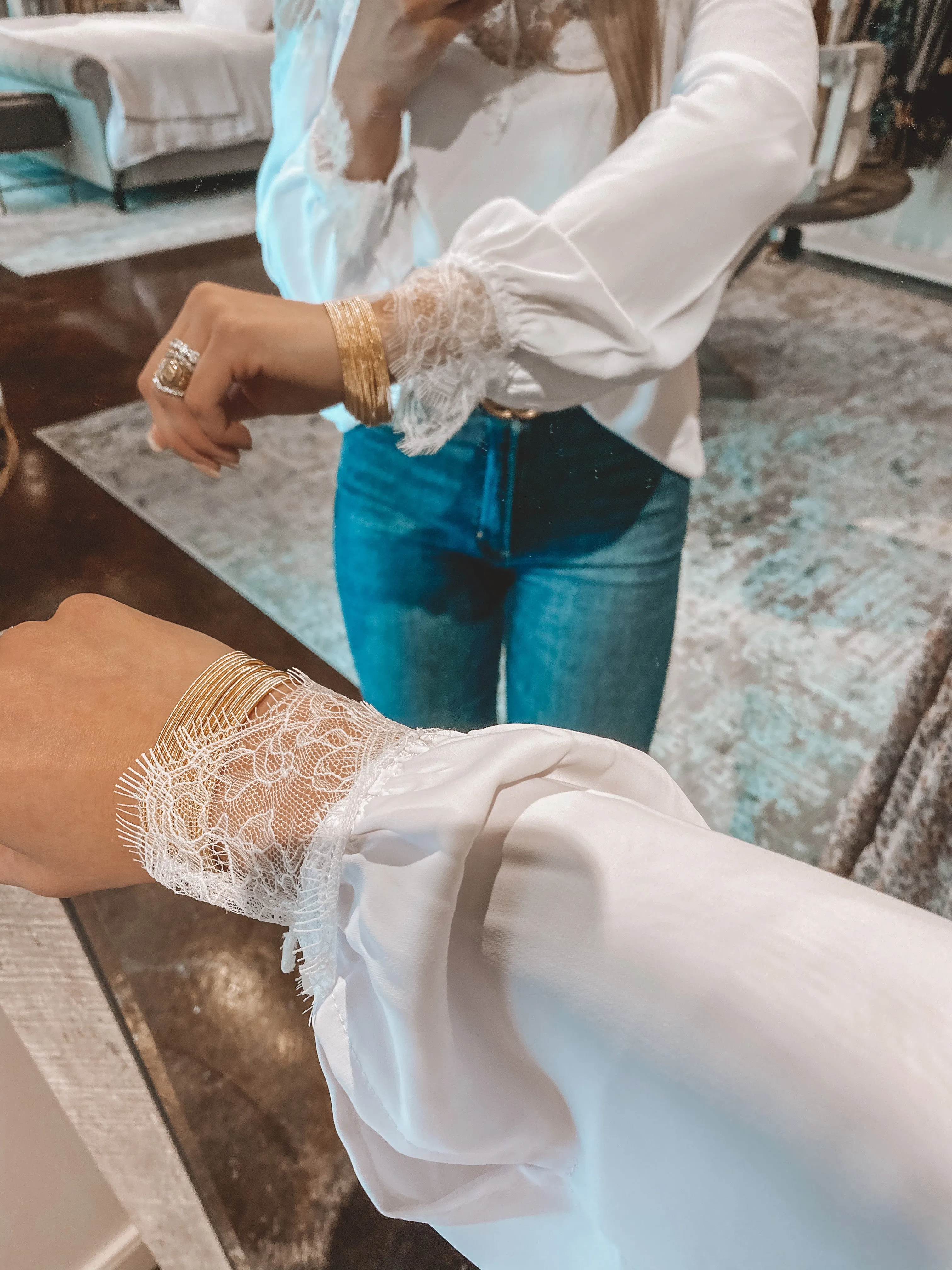 Off The Shoulder Lace Top