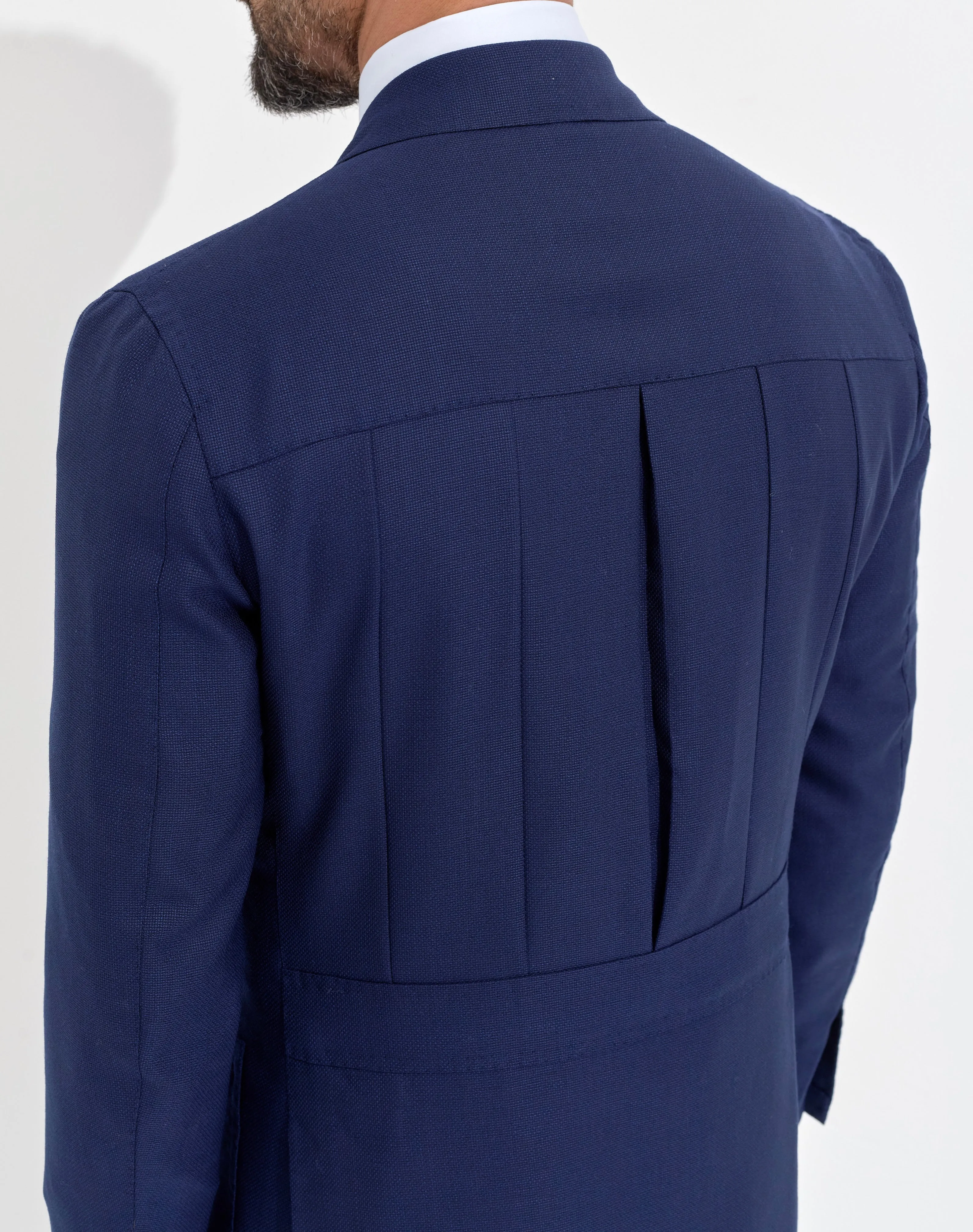 Orazio Luciano X Enis Inci - Navy Pure Wool Hopsack Jacket