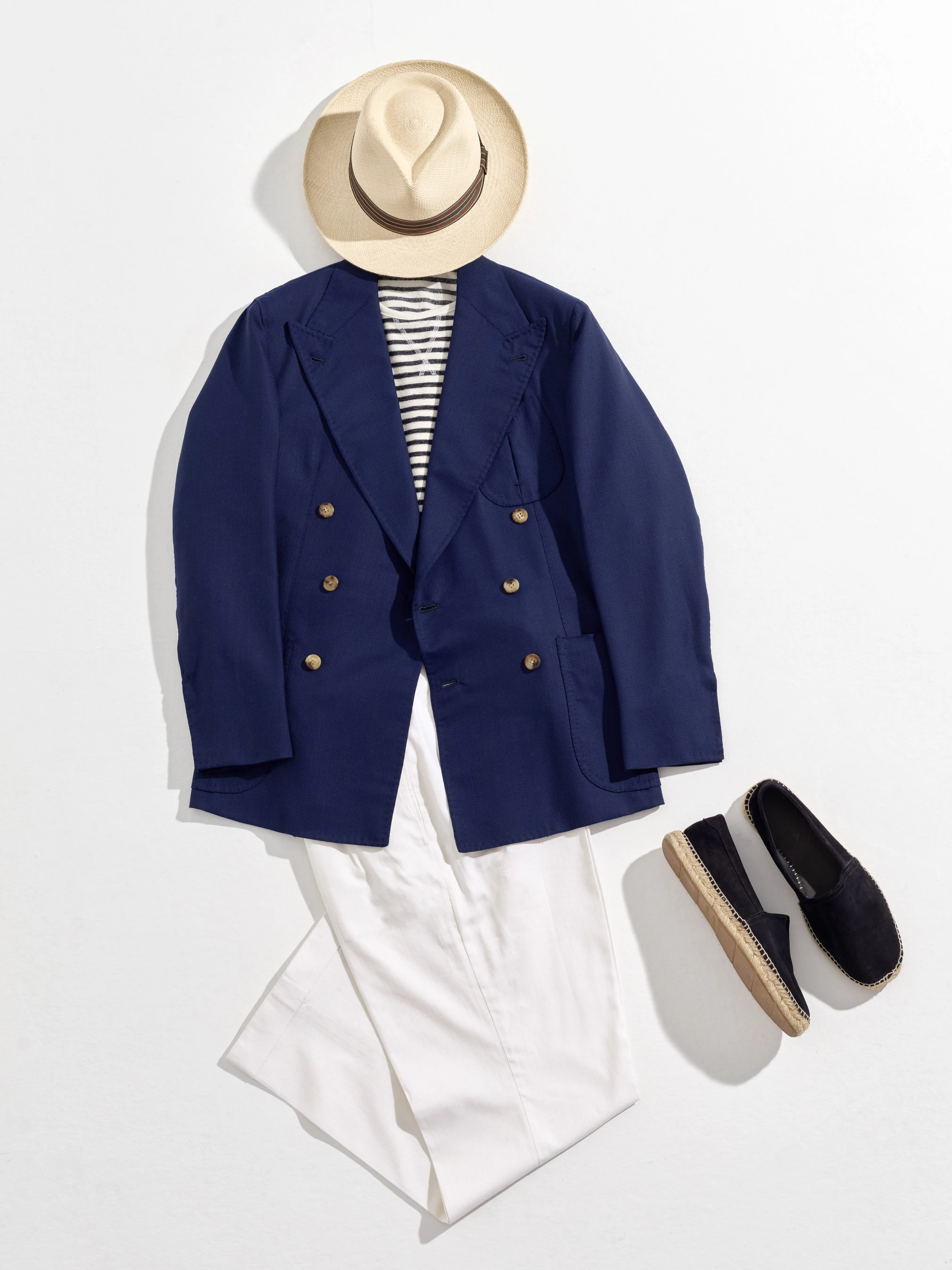Orazio Luciano X Enis Inci - Navy Pure Wool Hopsack Jacket