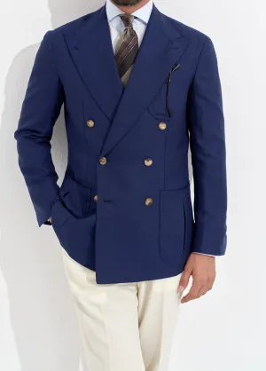 Orazio Luciano X Enis Inci - Navy Pure Wool Hopsack Jacket