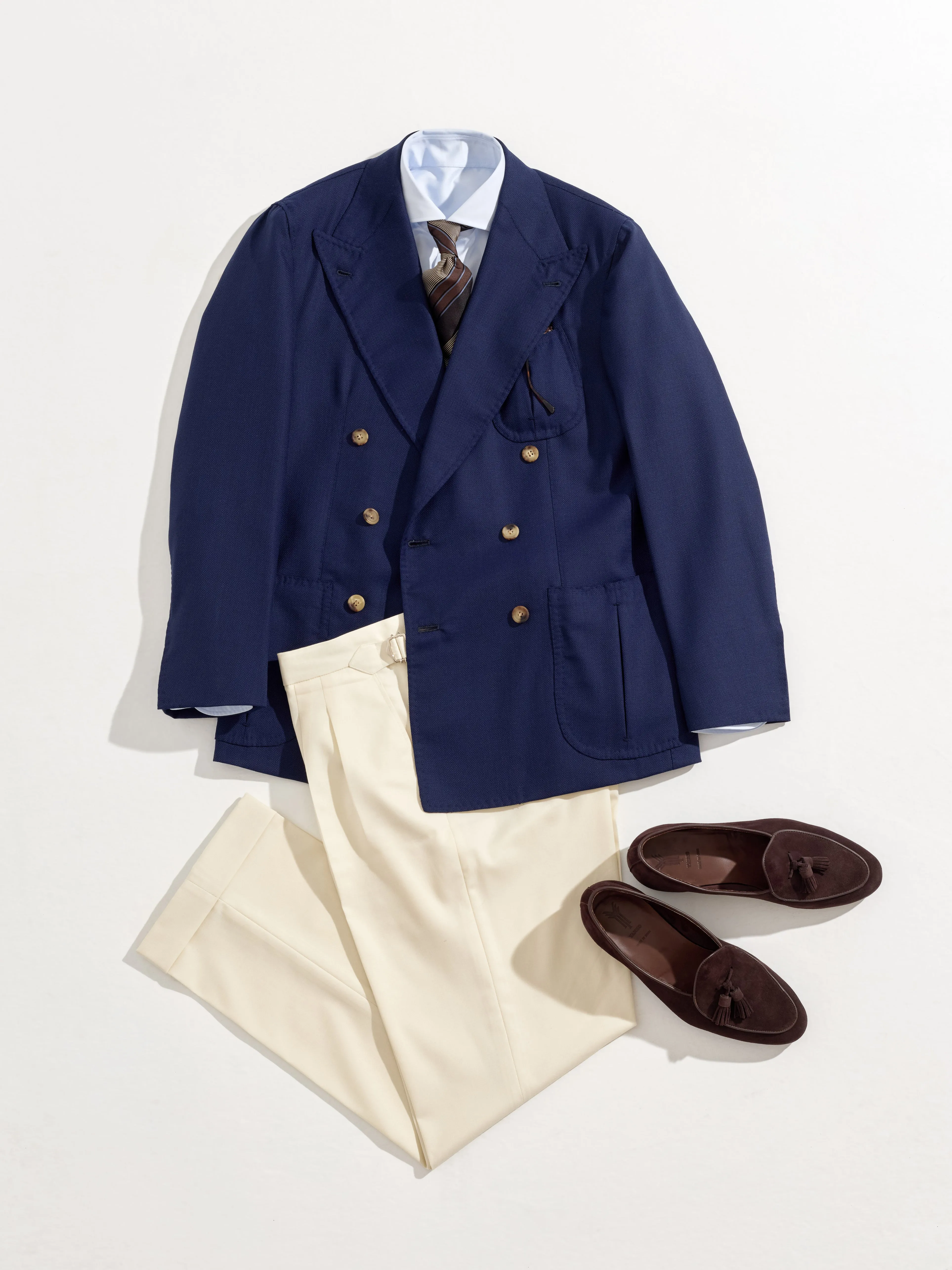 Orazio Luciano X Enis Inci - Navy Pure Wool Hopsack Jacket