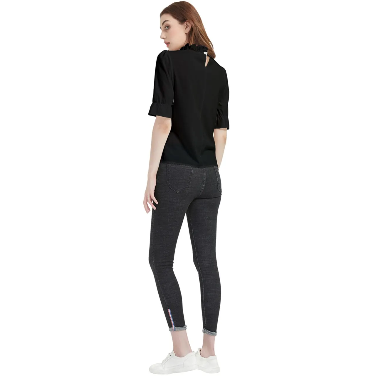 Origen Destination Frill Neck Blouse