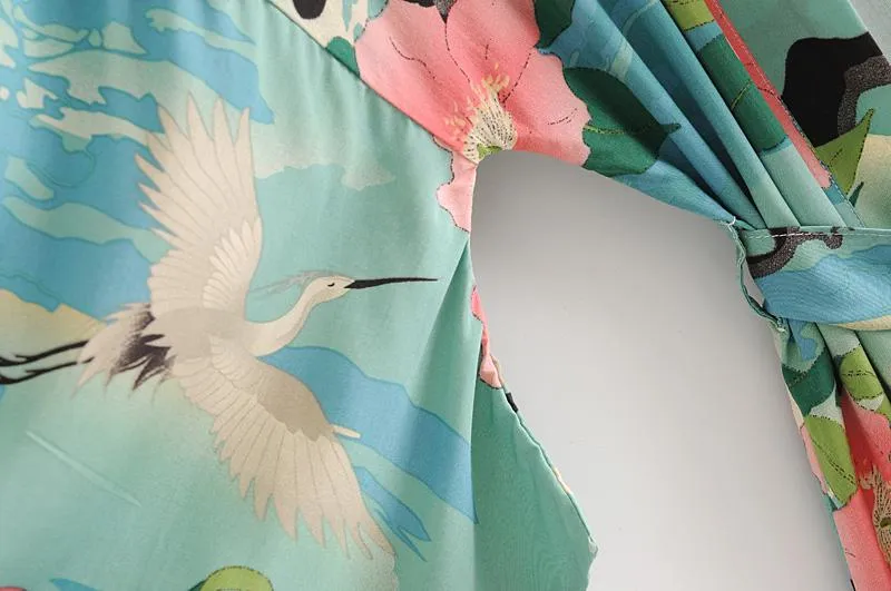 PARADISE Boho Vintage Short Kimono