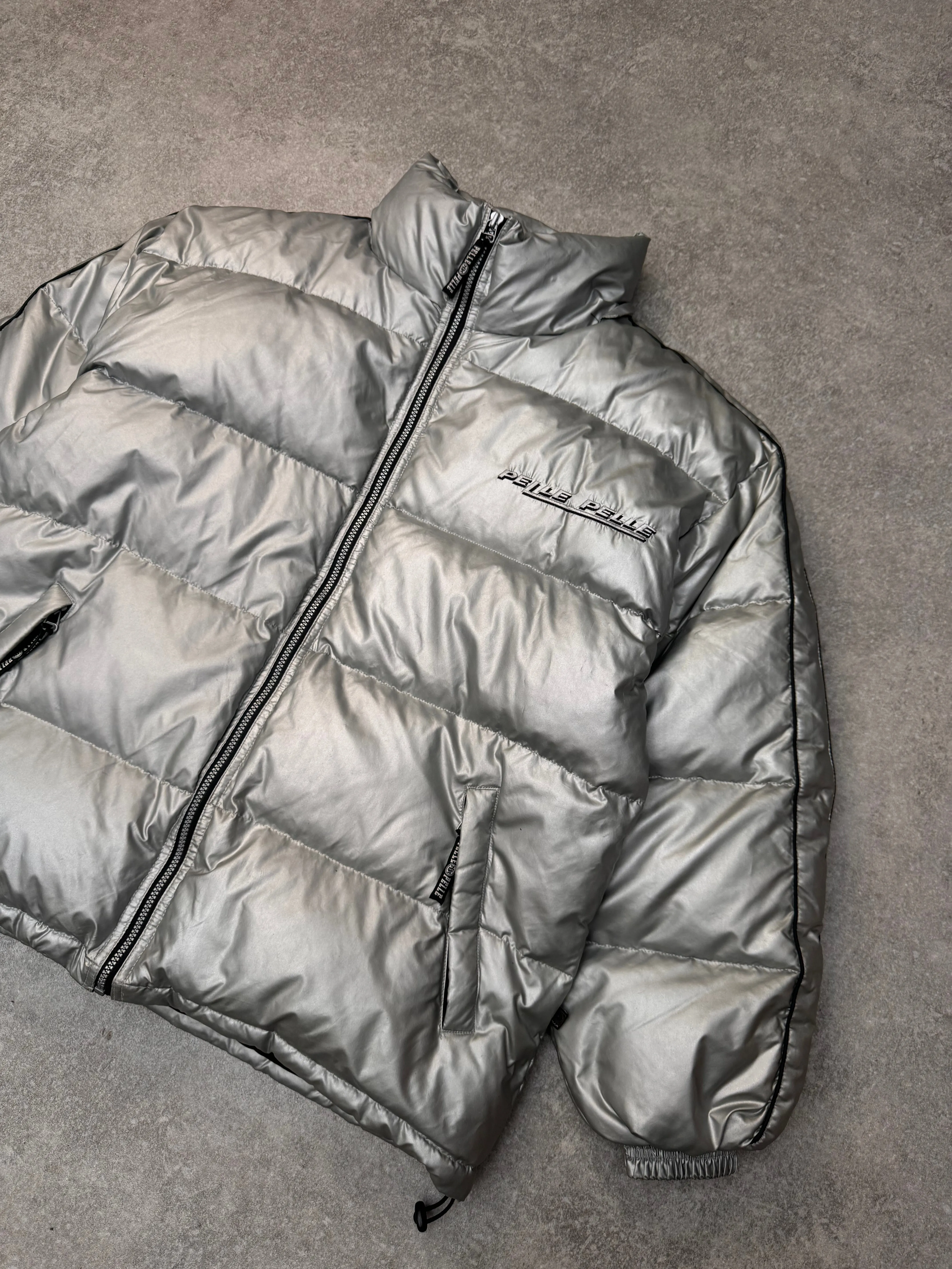 Pelle Pelle Metallic Silver Puffer Jacket