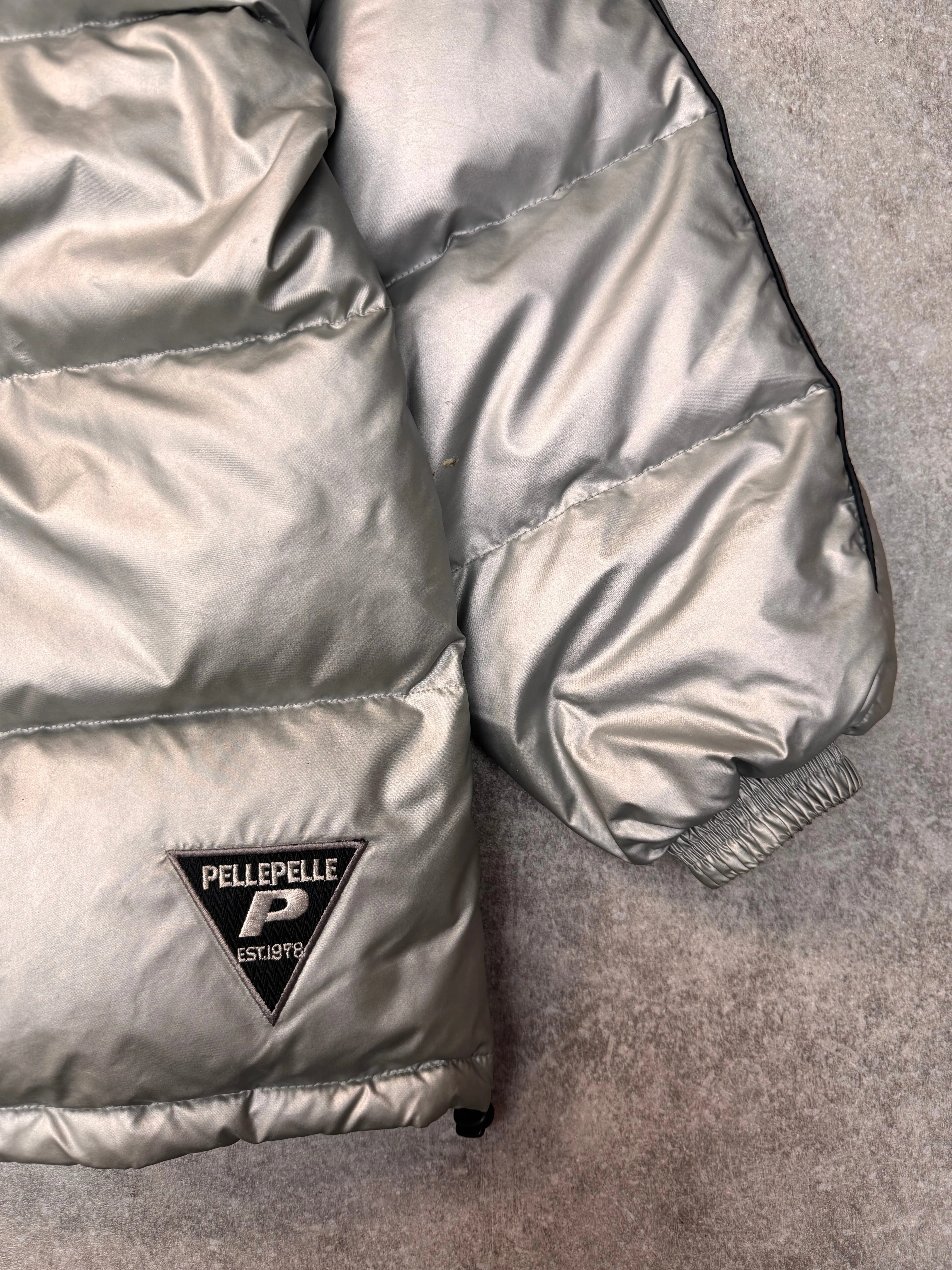Pelle Pelle Metallic Silver Puffer Jacket