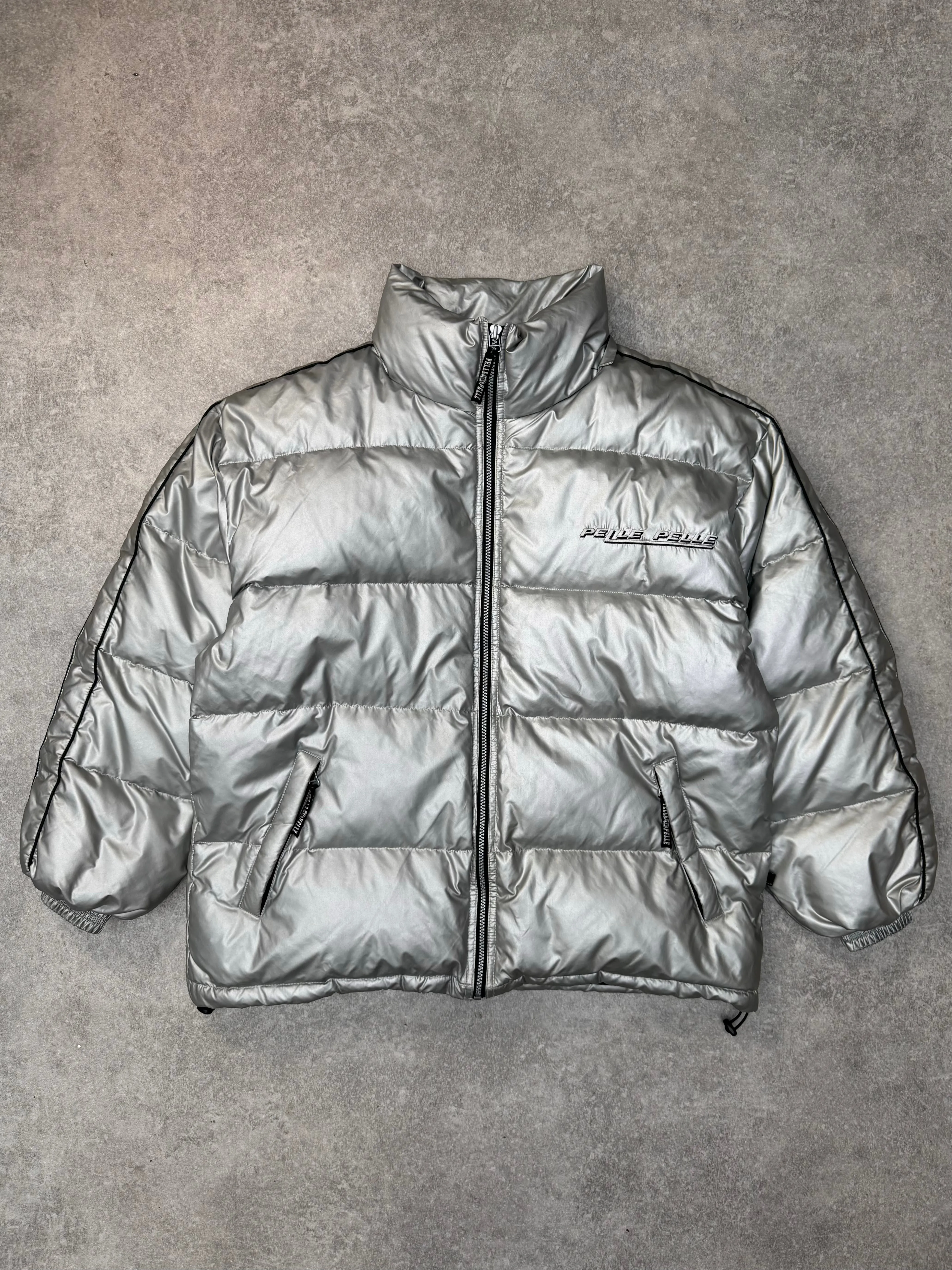 Pelle Pelle Metallic Silver Puffer Jacket