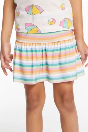Peplum Sunshine Stripe Girls Skort
