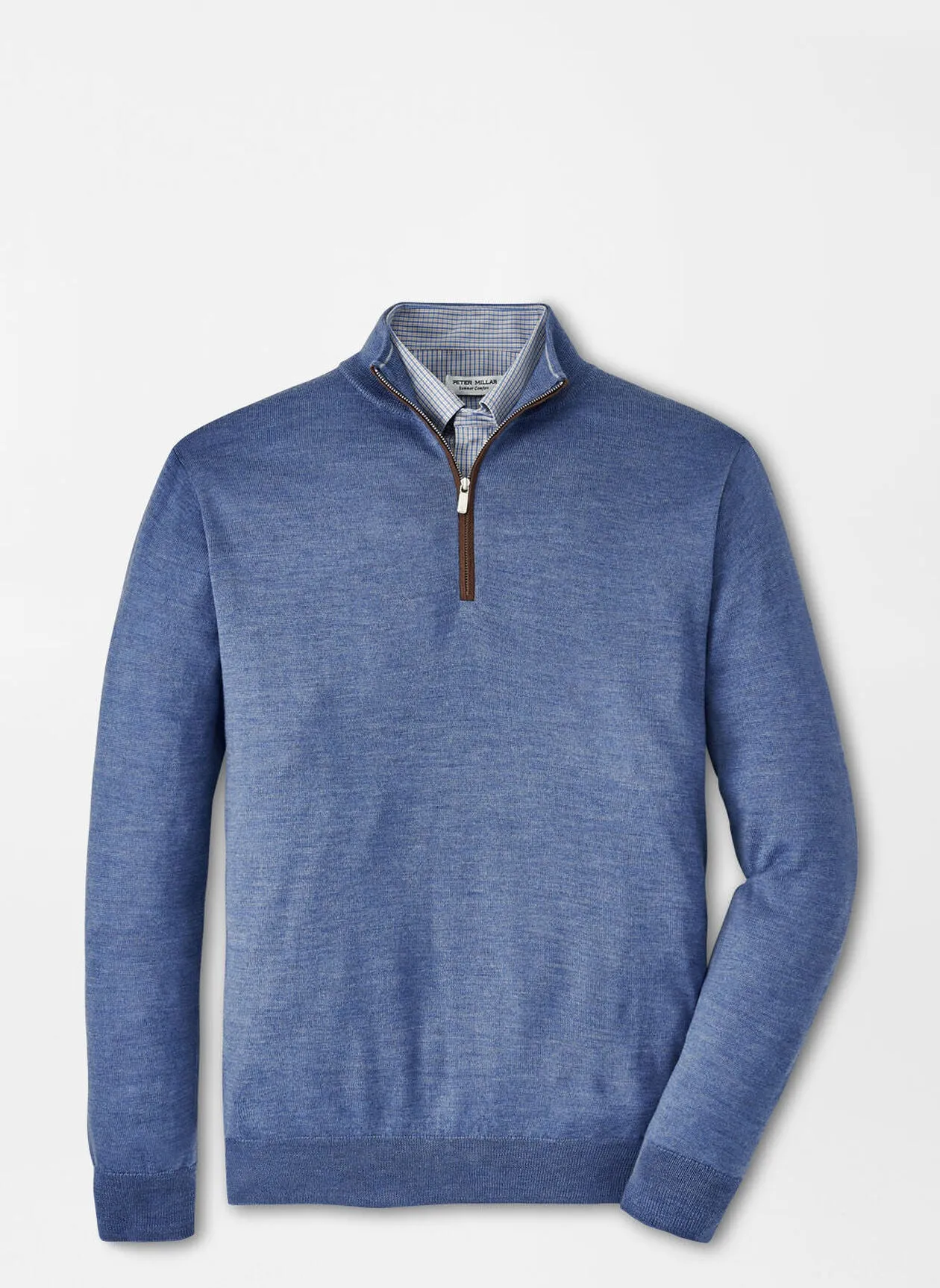 Peter Millar Autumn Crest Suede Trim Quarter-Zip