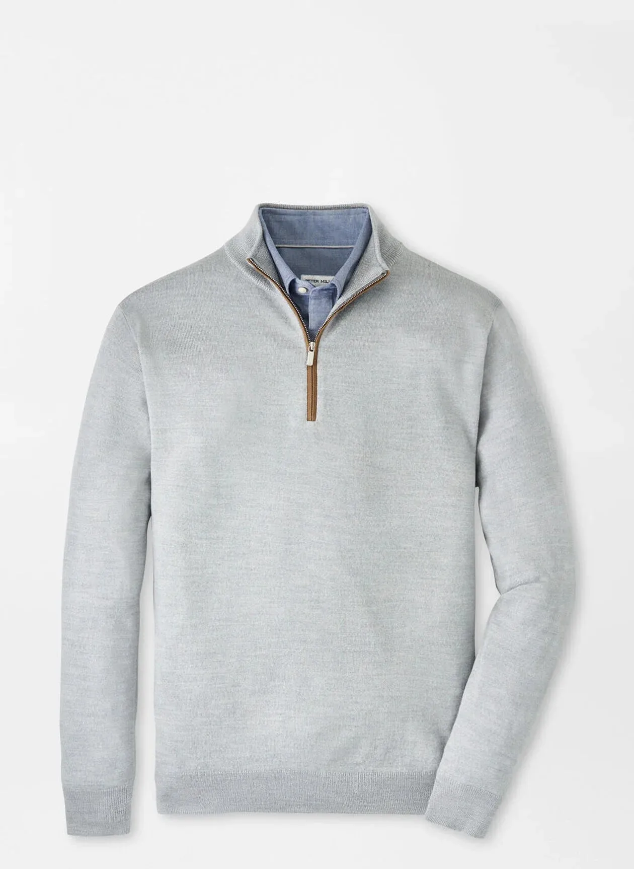 Peter Millar Autumn Crest Suede Trim Quarter-Zip