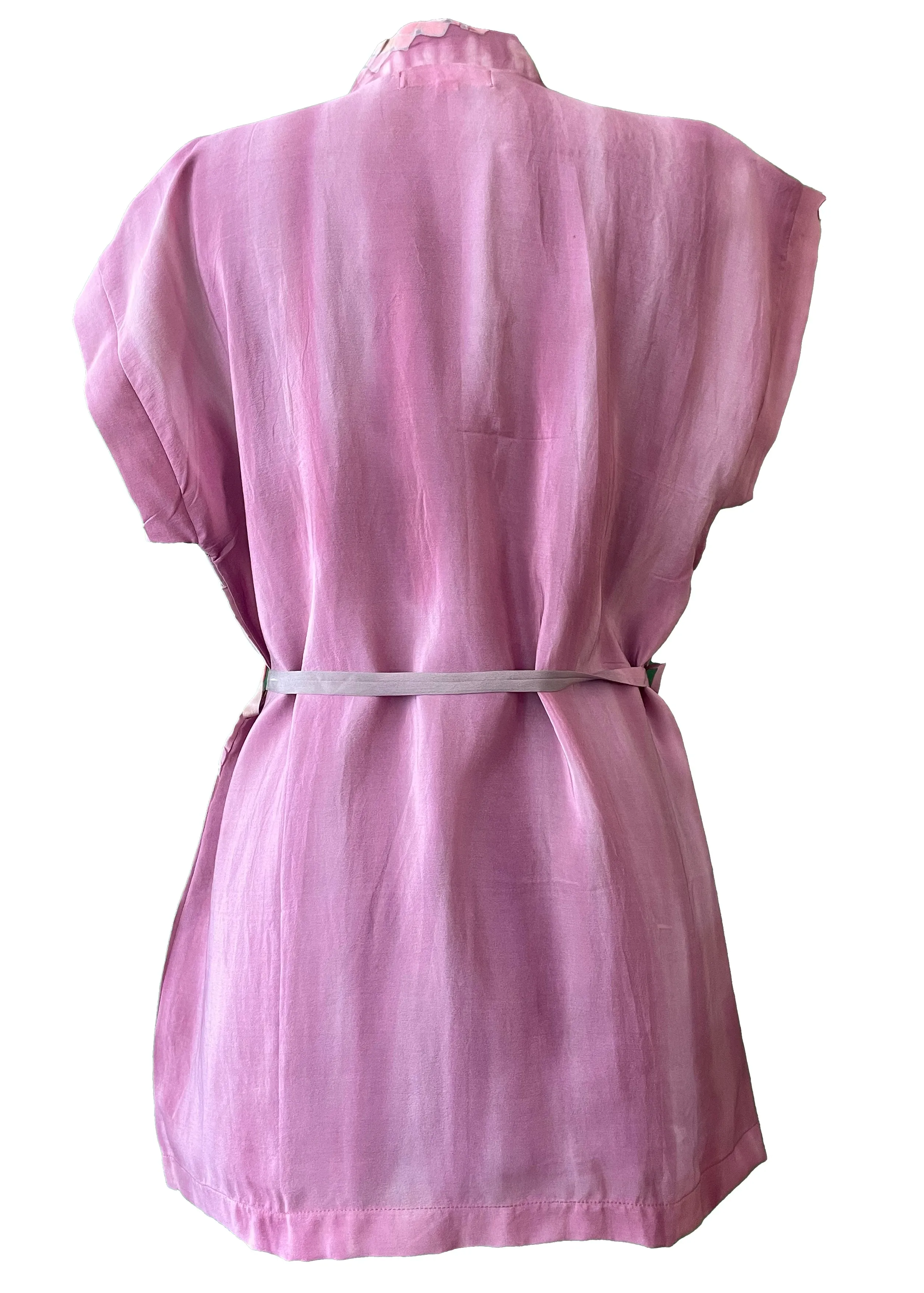 Pilea Silk Wrap Kimono Top ~ Blush