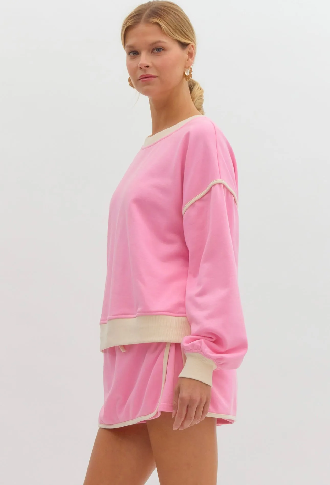Pink & Cream Skort Set