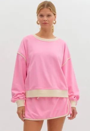 Pink & Cream Skort Set