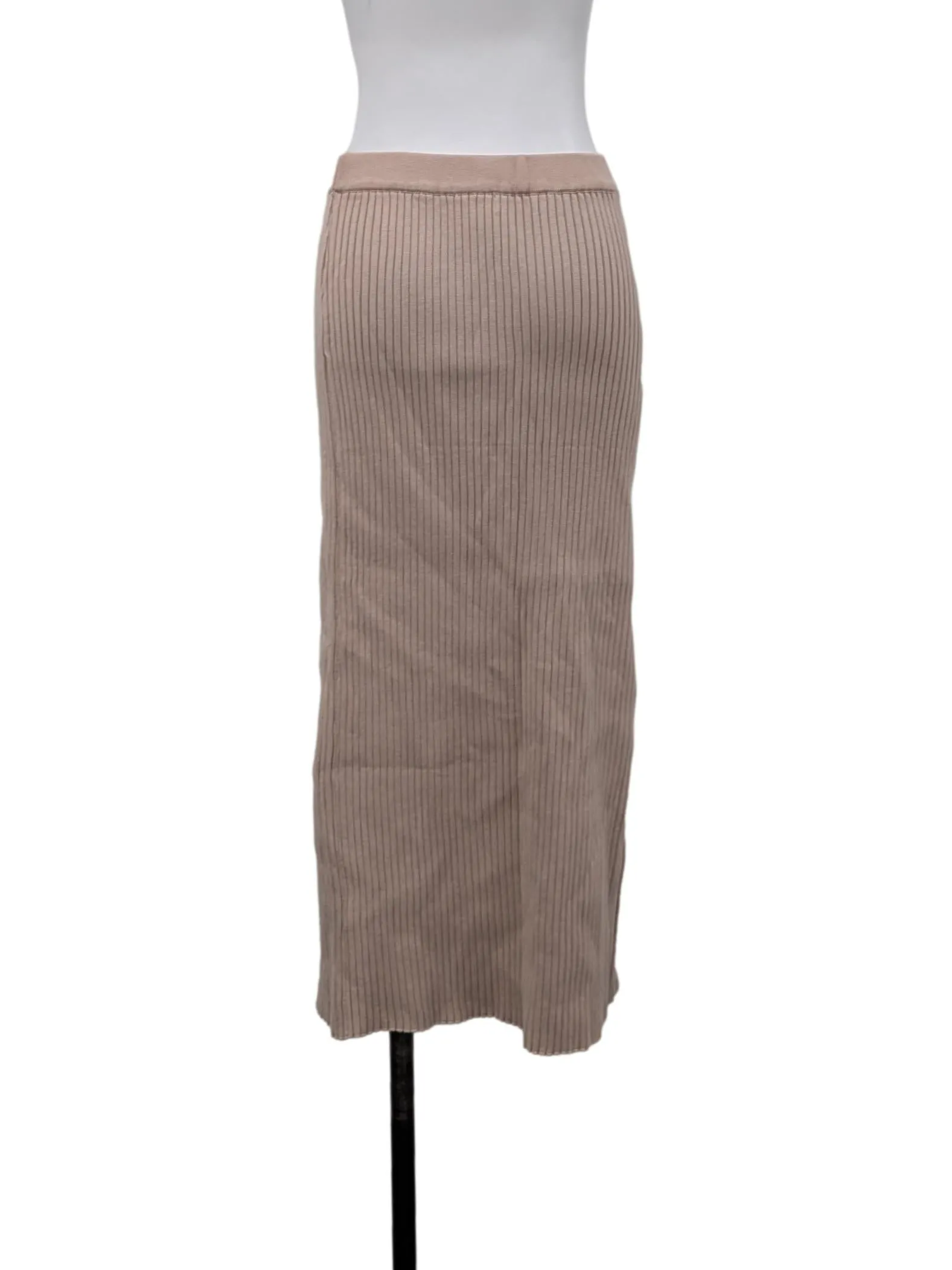 Pink Front Slit Skirt