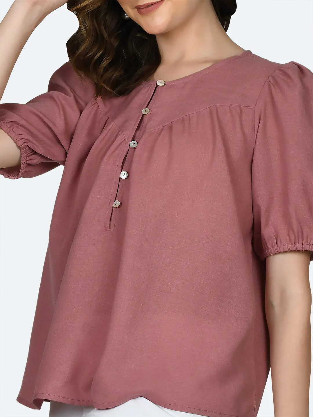 Pink Solid Top