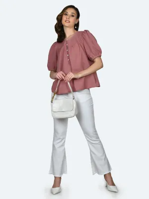 Pink Solid Top