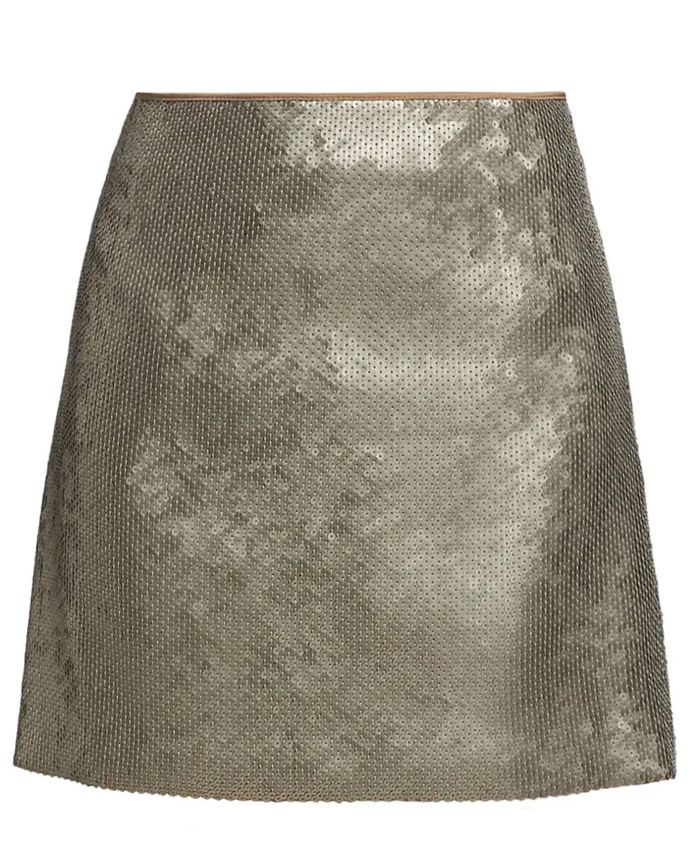 Platino Paillette Sequin Mini Skirt