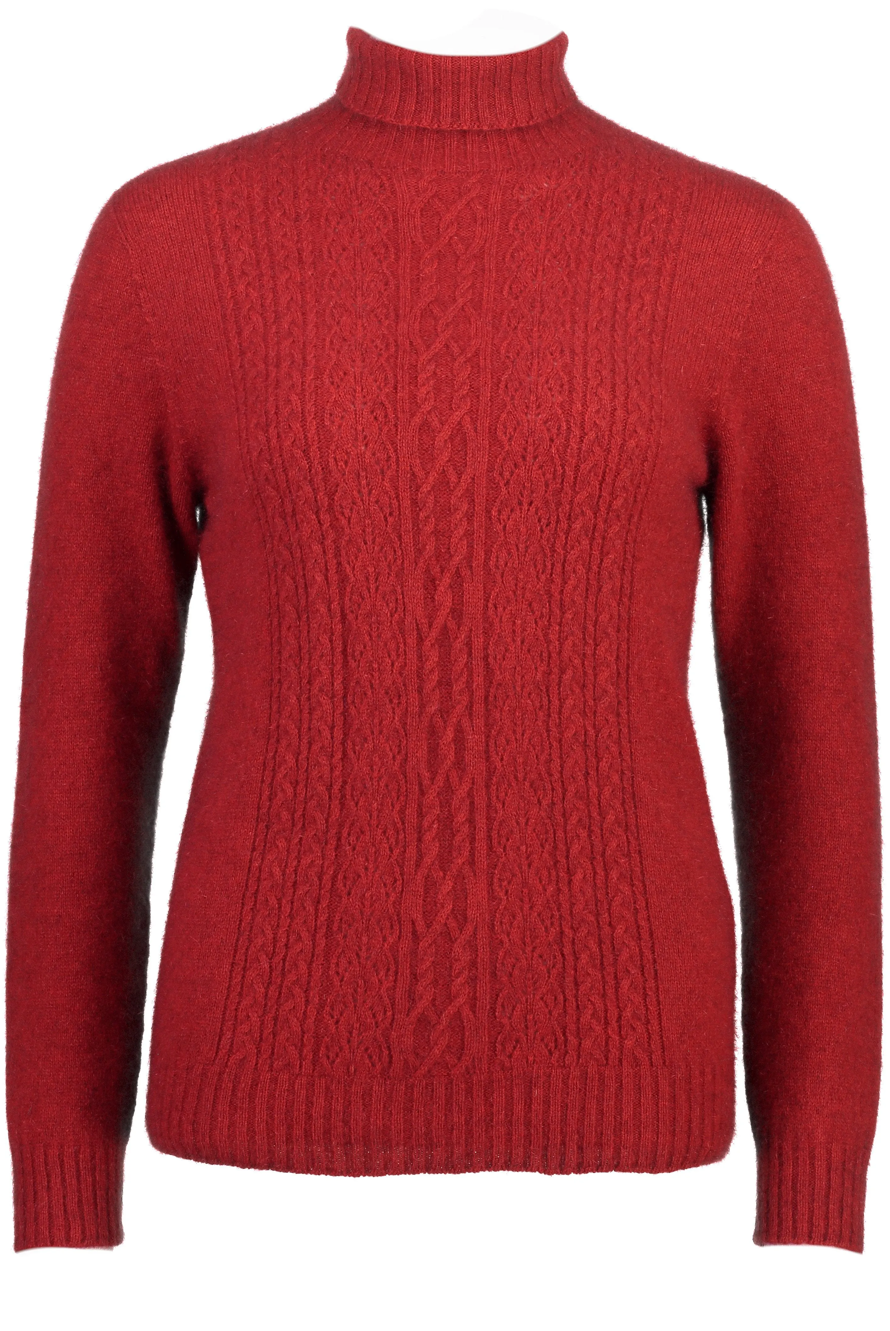 POLO NECK JERSEY WITH LACE DETAIL