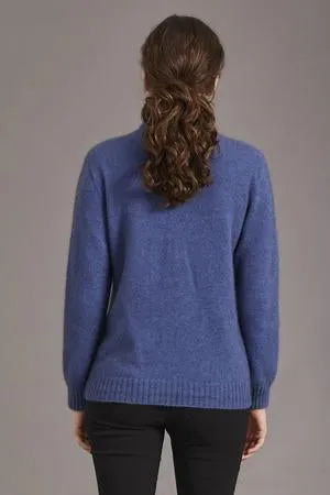 POLO NECK JERSEY WITH LACE DETAIL