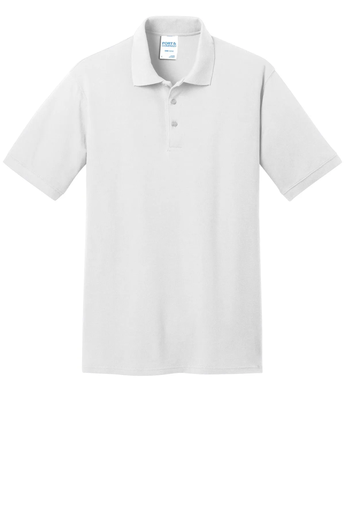 Port & Company Core Blend Pique Polo. KP155 White