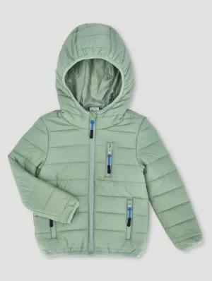 Pre-Boys Zip Core Puffer Jacket - Green