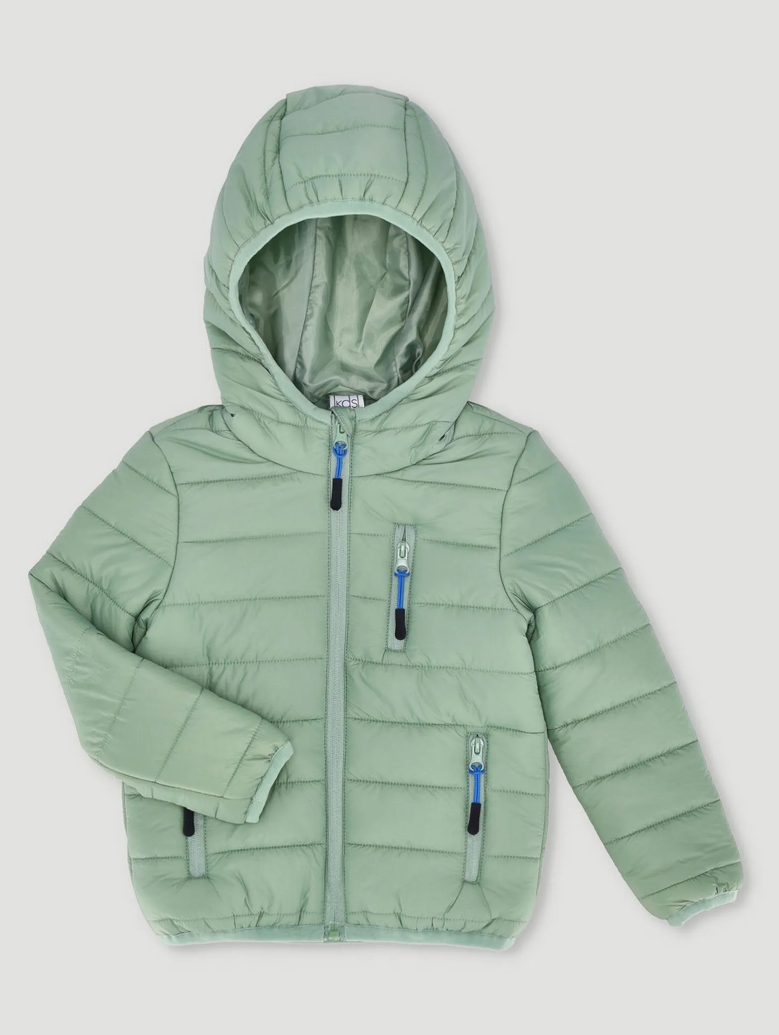 Pre-Boys Zip Core Puffer Jacket - Green