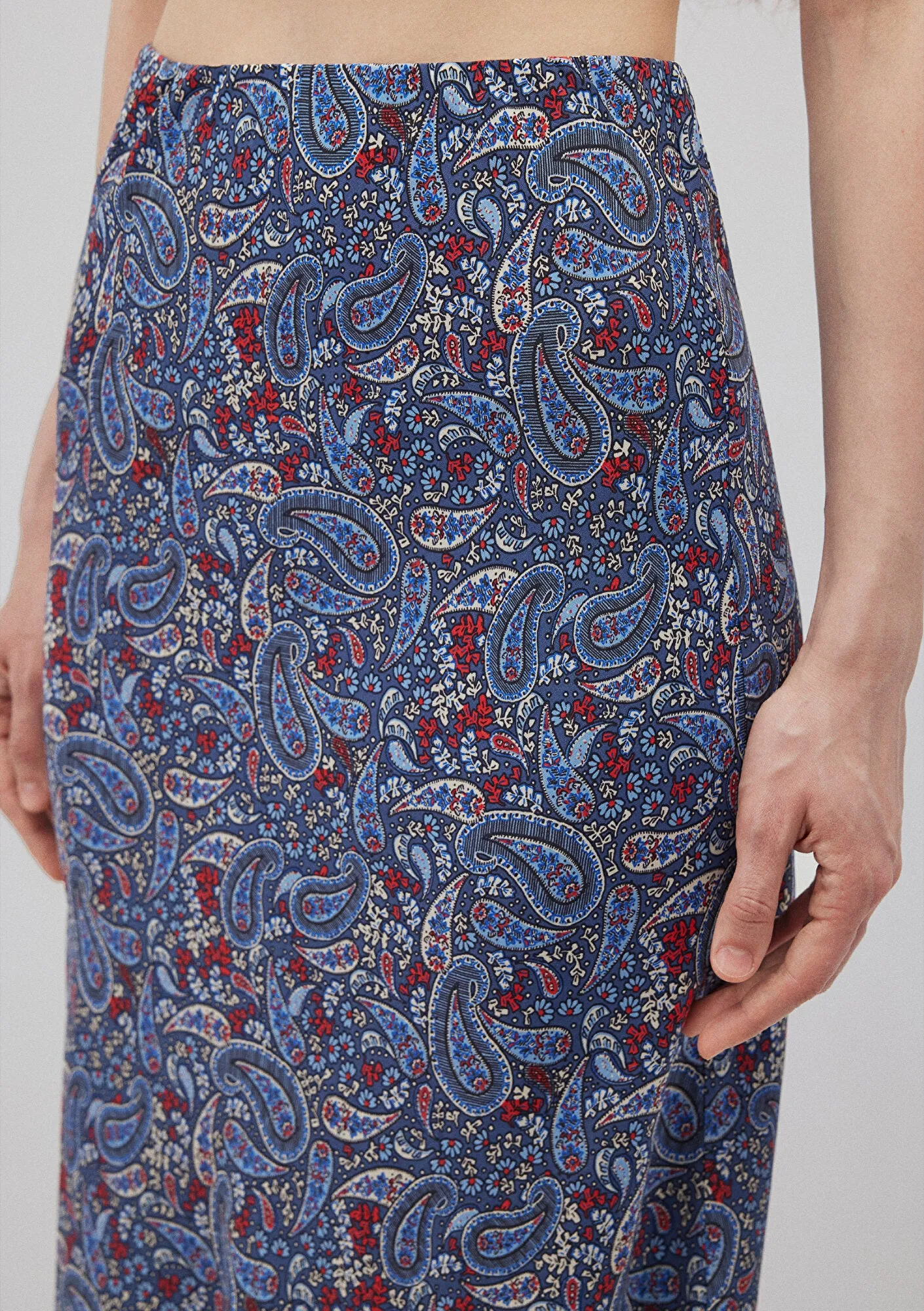 Printed Midi Skirt