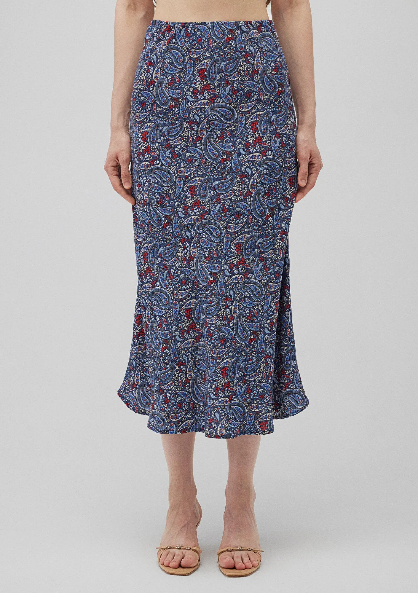 Printed Midi Skirt