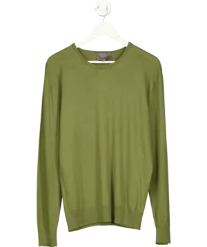Private White V.C. Green 100% Wool Sweater UK M
