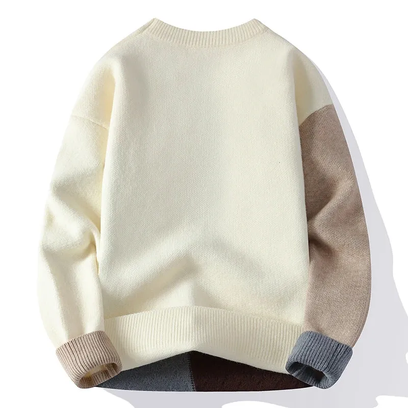 Pull Homme 2024 New Fall Winter High End Cashmere Sweater Men Clothing Thick Warm Mens Christmas Jumper Korean Design Sweaters