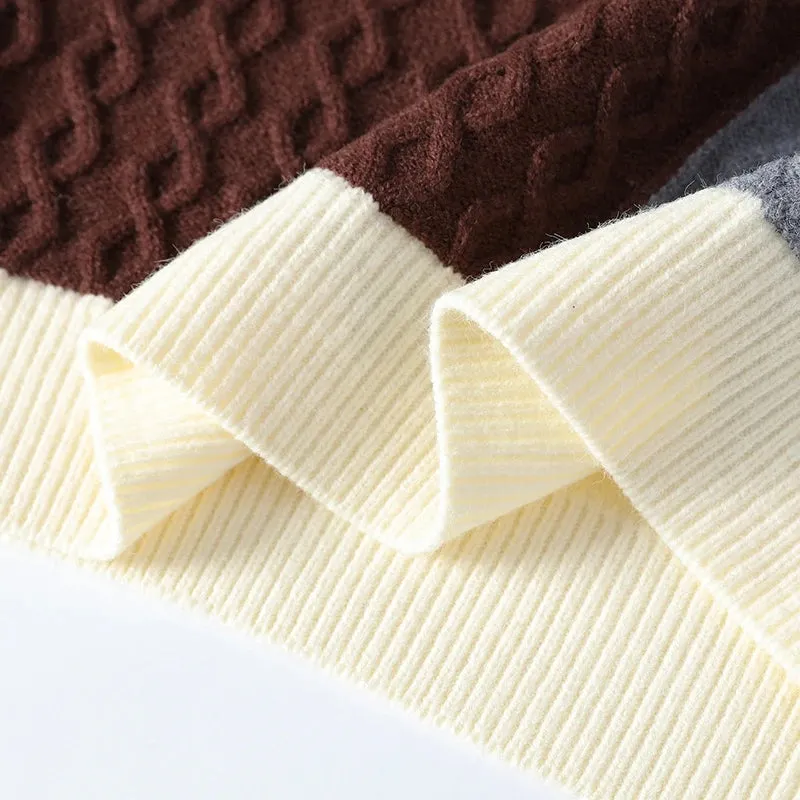 Pull Homme 2024 New Fall Winter High End Cashmere Sweater Men Clothing Thick Warm Mens Christmas Jumper Korean Design Sweaters