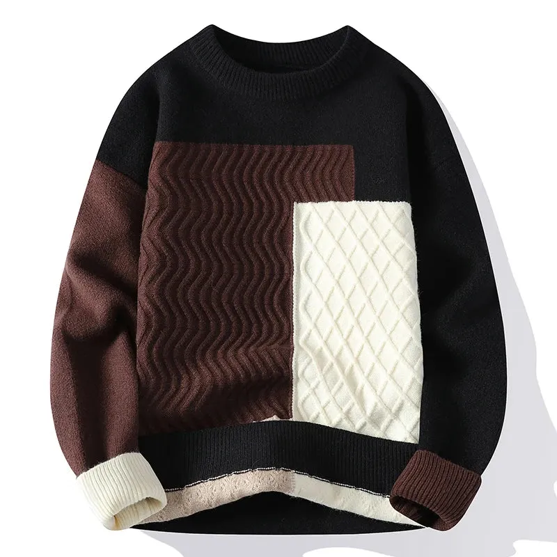 Pull Homme 2024 New Fall Winter High End Cashmere Sweater Men Clothing Thick Warm Mens Christmas Jumper Korean Design Sweaters