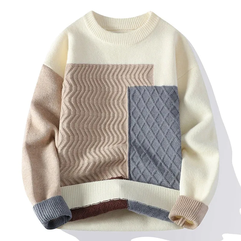 Pull Homme 2024 New Fall Winter High End Cashmere Sweater Men Clothing Thick Warm Mens Christmas Jumper Korean Design Sweaters
