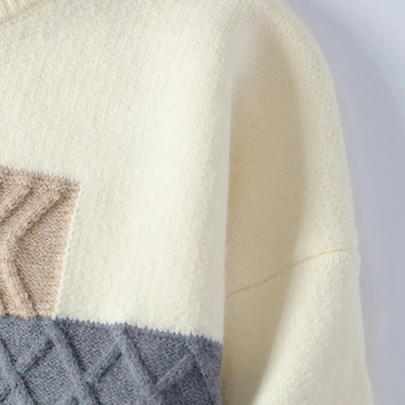 Pull Homme 2024 New Fall Winter High End Cashmere Sweater Men Clothing Thick Warm Mens Christmas Jumper Korean Design Sweaters