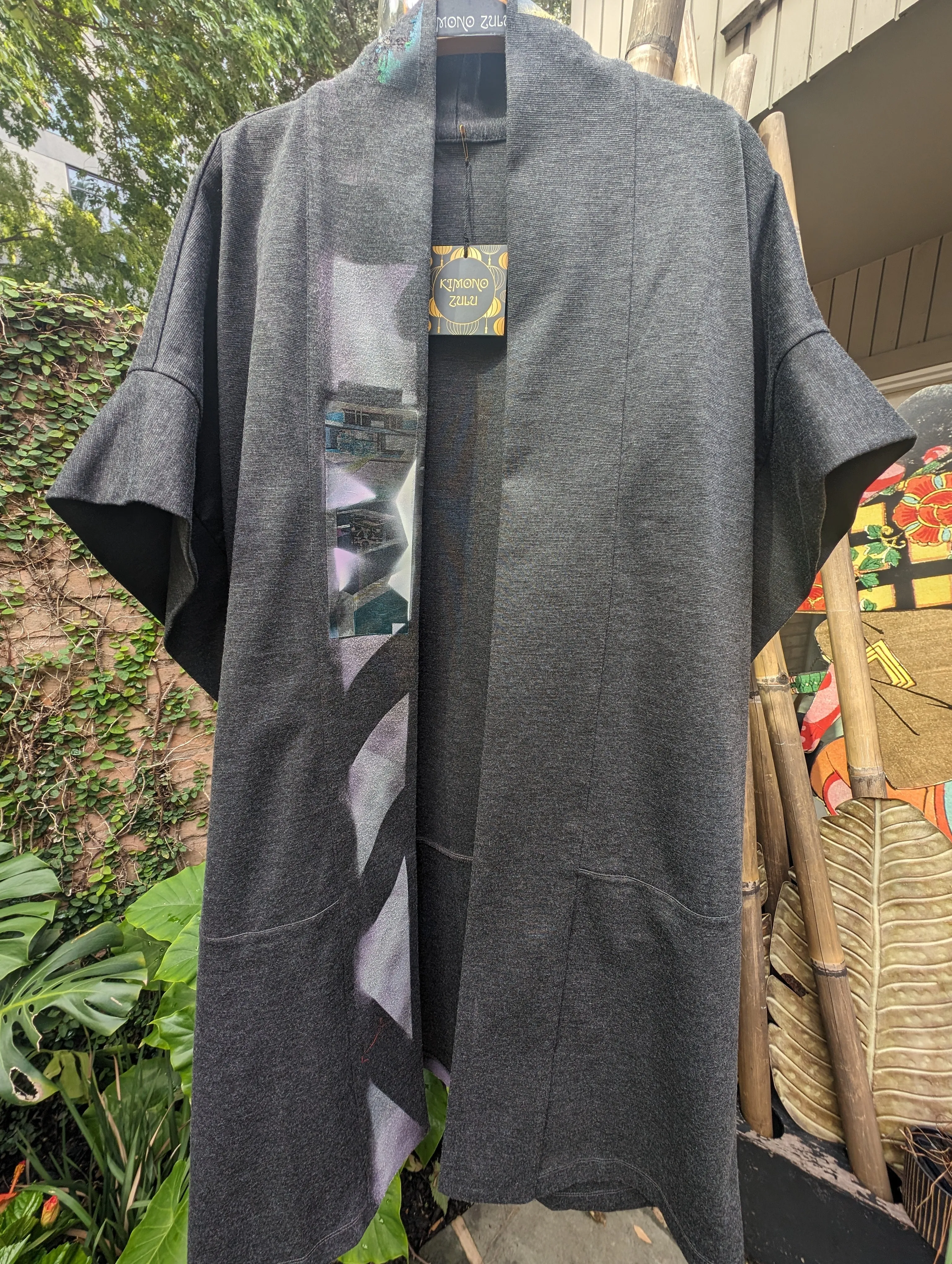 "Quiet Distortion" by Emilie Duval -  Kimono Zulu Reimagined Vintage Kimono Artist Collaboration