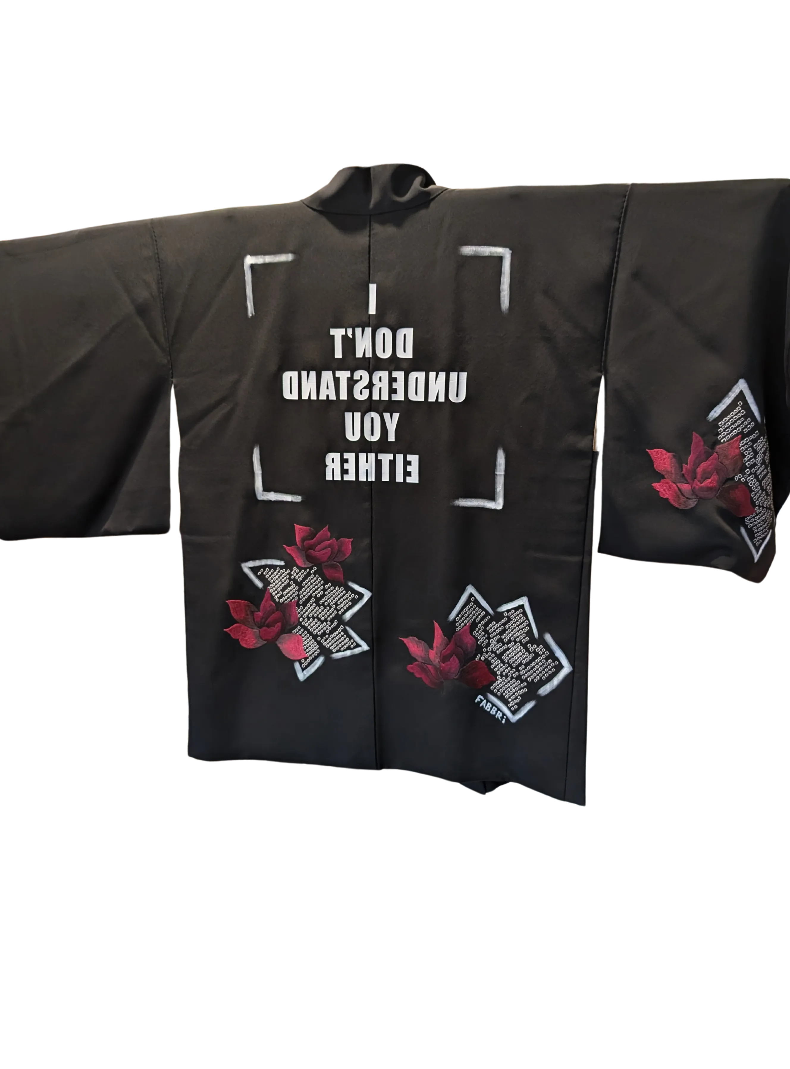 "Roses are Red" - Kimono Zulu Artist Collaboration - Angela Fabbri