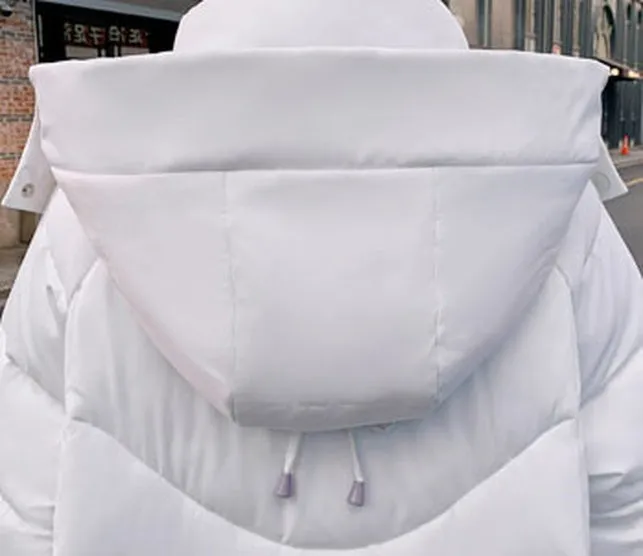 Relaxed-fit Hooded Puffer Jacket with Quilted Design for Women