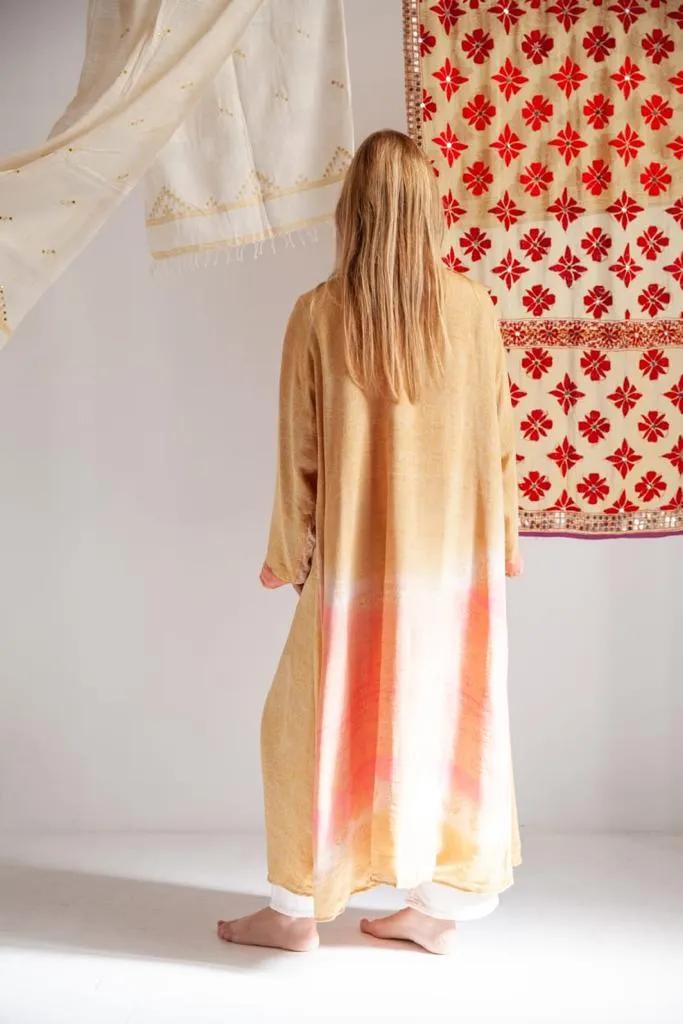 Reversible vintage silk kimono