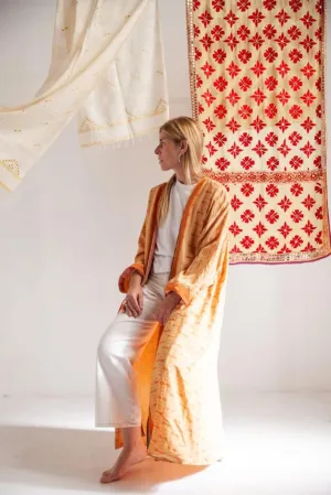 Reversible vintage silk kimono