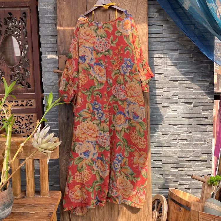 Ürün Adı: Vintage Bloom Kimono Ceket