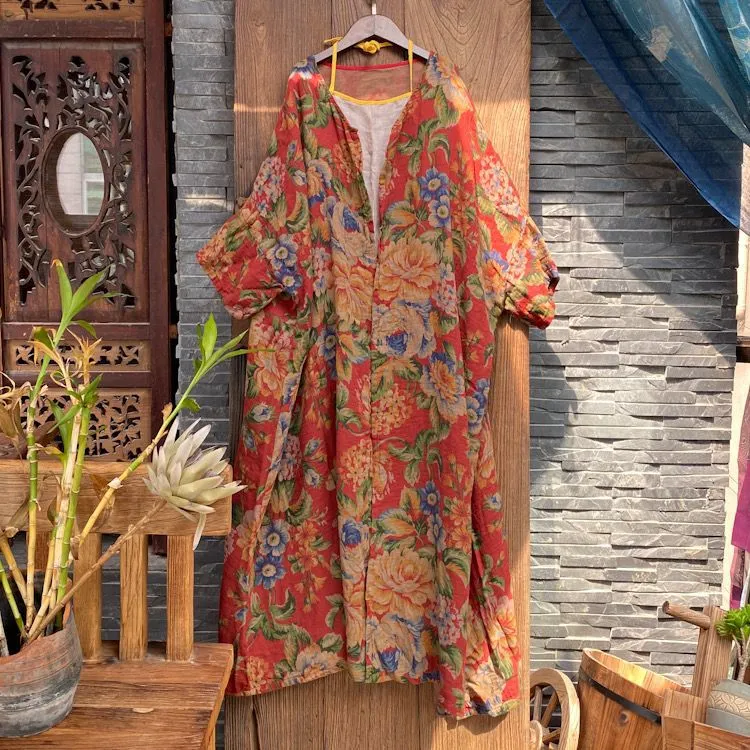 Ürün Adı: Vintage Bloom Kimono Ceket