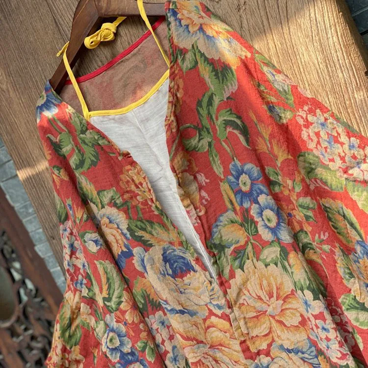 Ürün Adı: Vintage Bloom Kimono Ceket