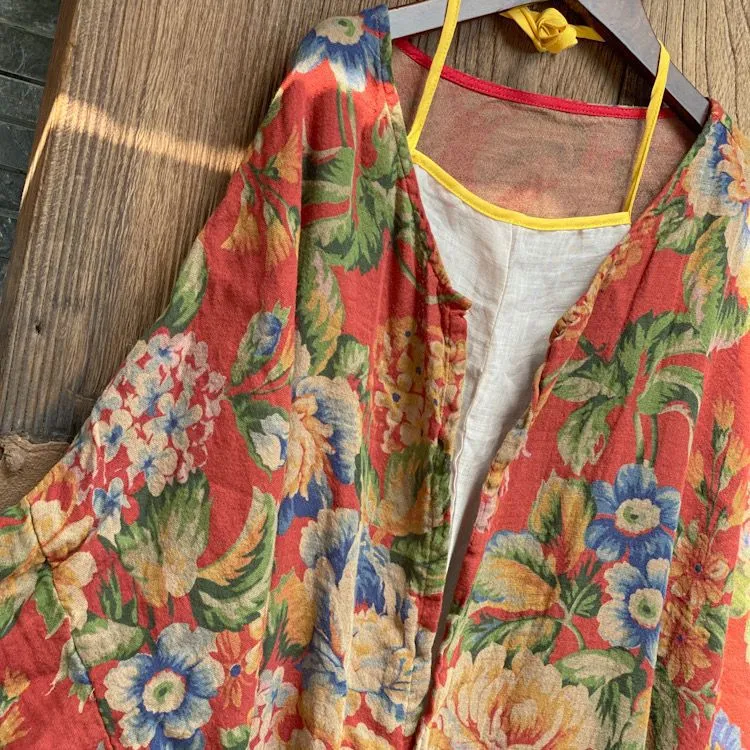 Ürün Adı: Vintage Bloom Kimono Ceket