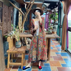 Ürün Adı: Vintage Bloom Kimono Ceket